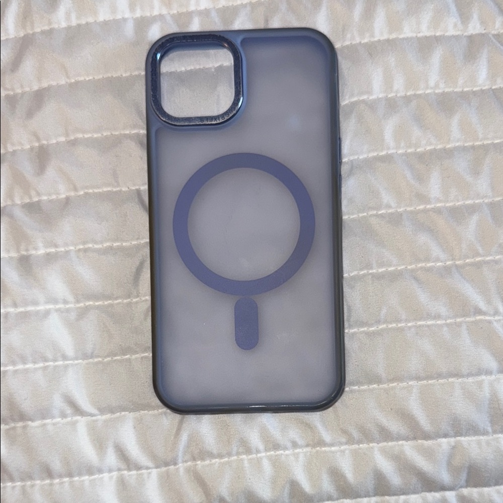 Blue MagSafe Compatible iPhone case (gently used, some dicoloration on the sides